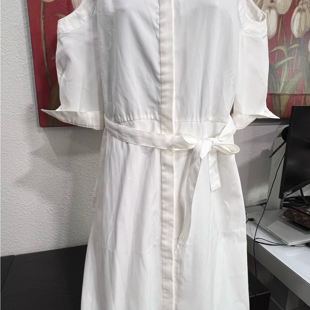 Plains and Prints white dress $20